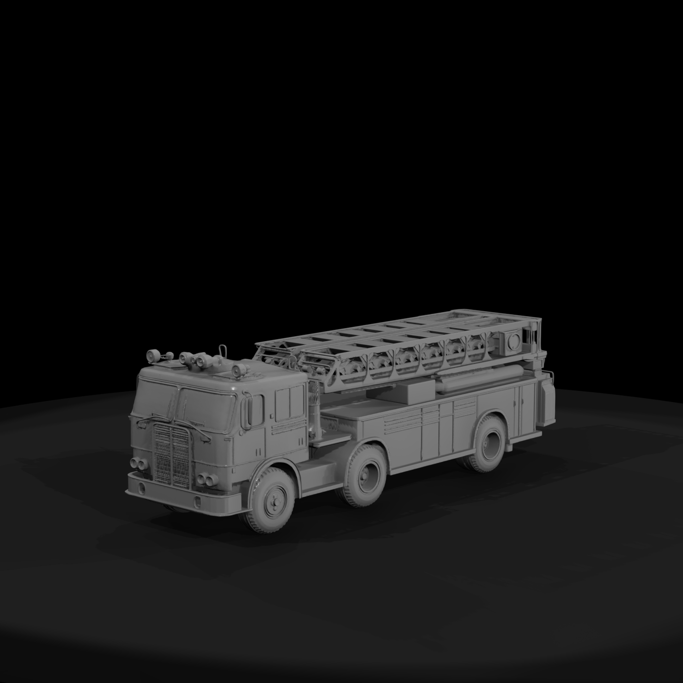 fire truck red ladder