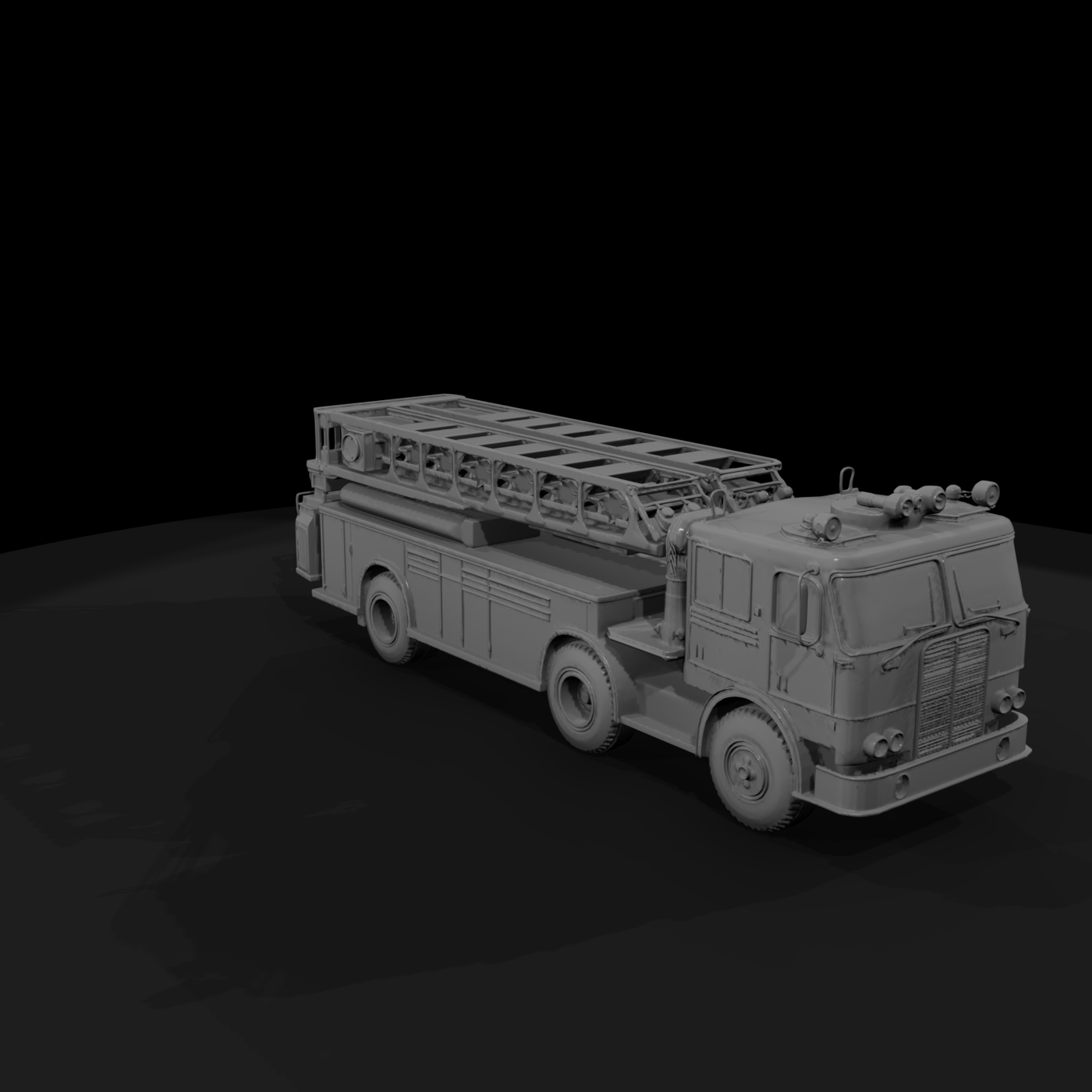 fire truck red ladder