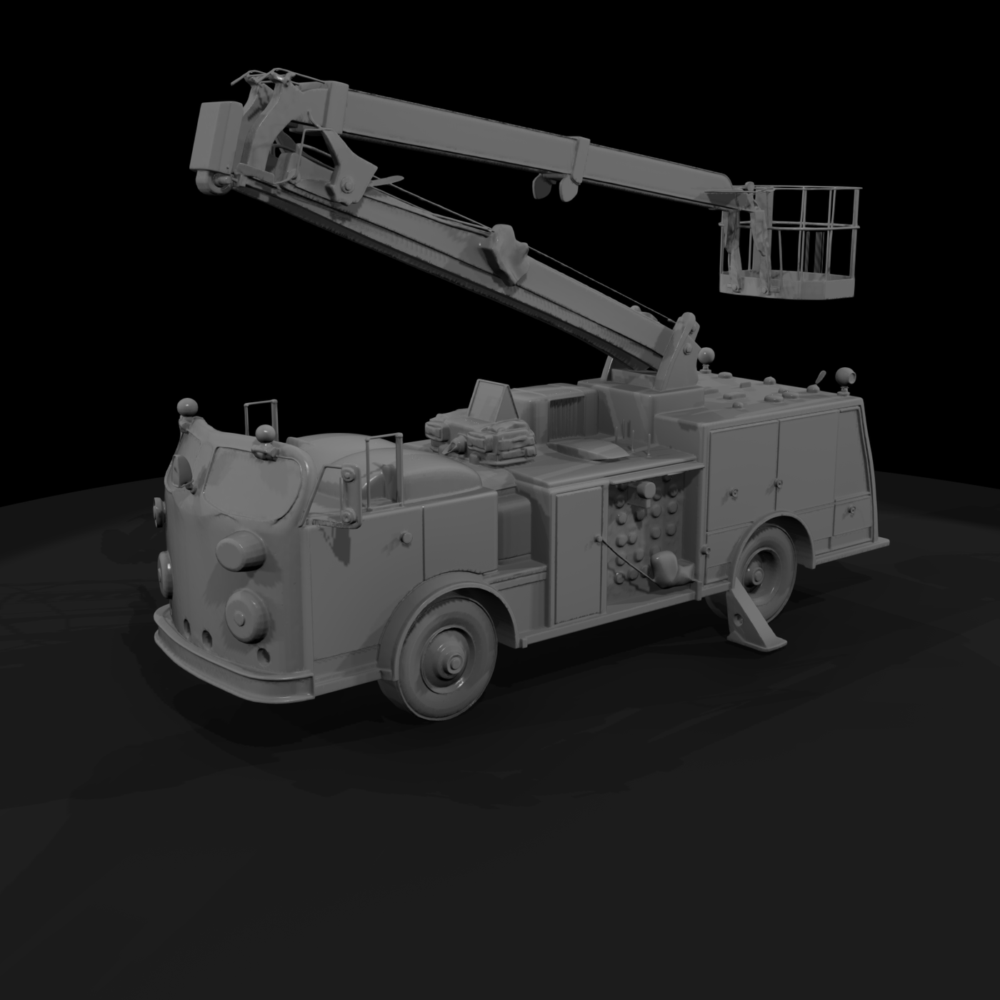 fire truck with ladder
