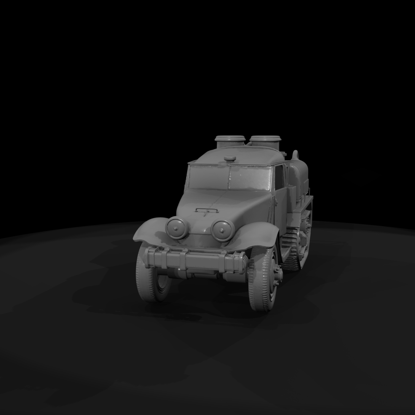 fire truck with tracks