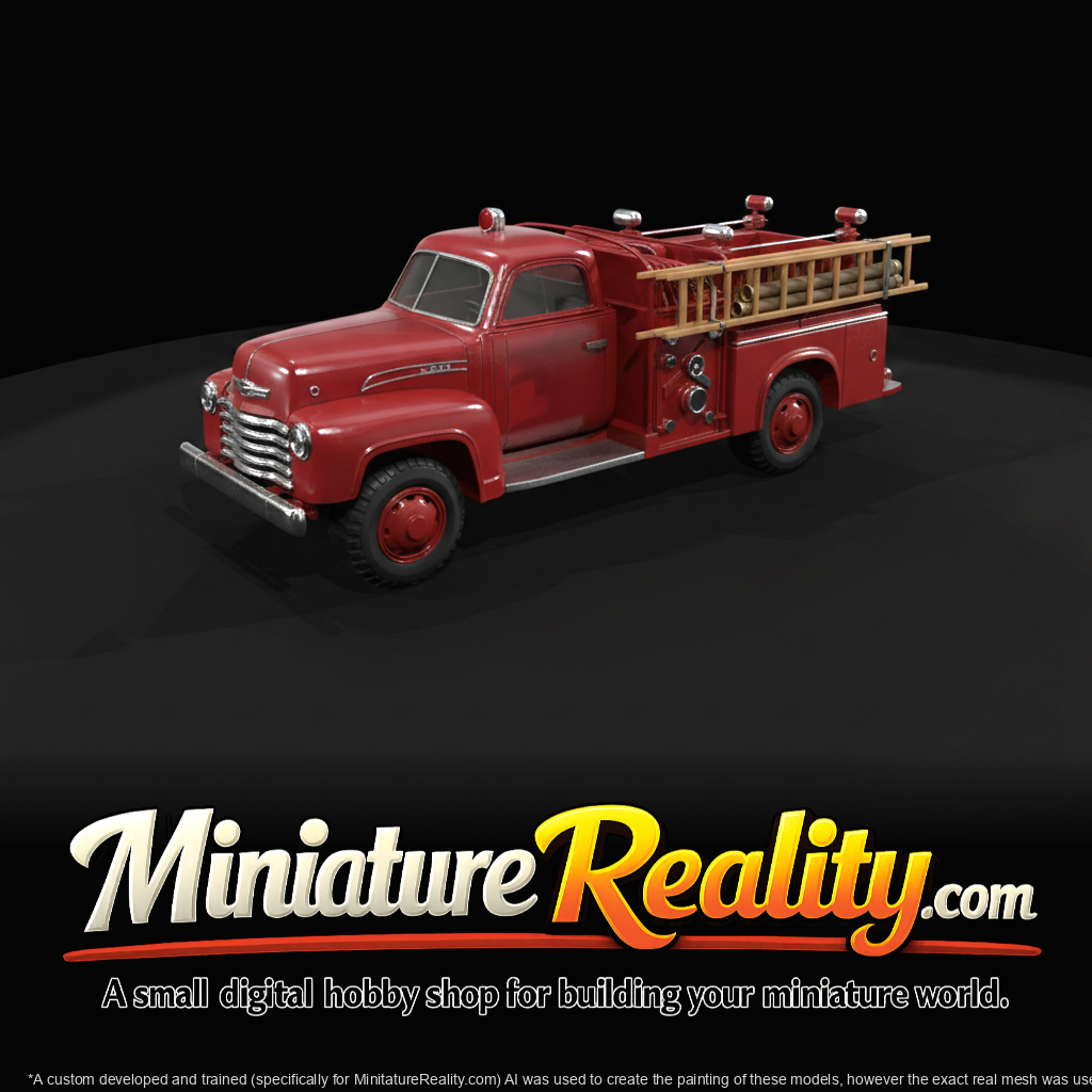 Fire Truck Red Vintage (estimated)