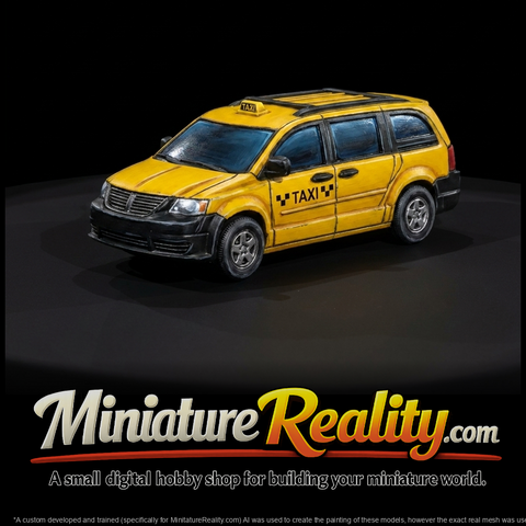 Dodge Caravan Taxi - Diorama Vehicle