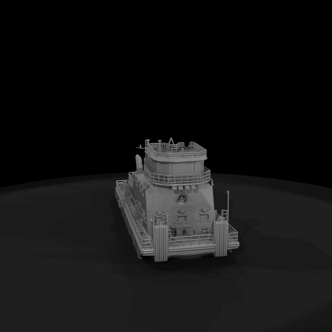 flatbottom pusher barge