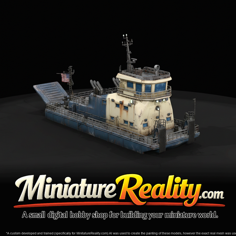 Flatbottom Pusher Barge (estimated)