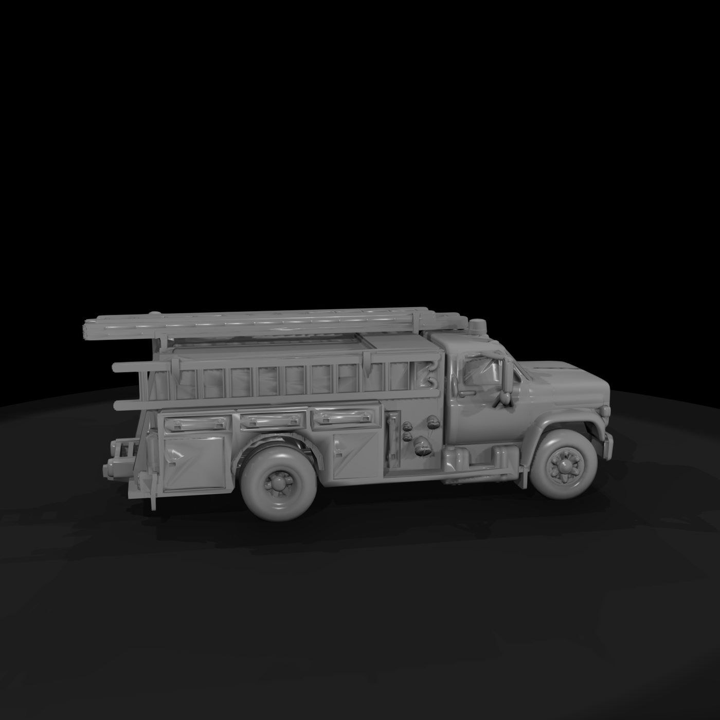 Ford C600 firetruck mesh