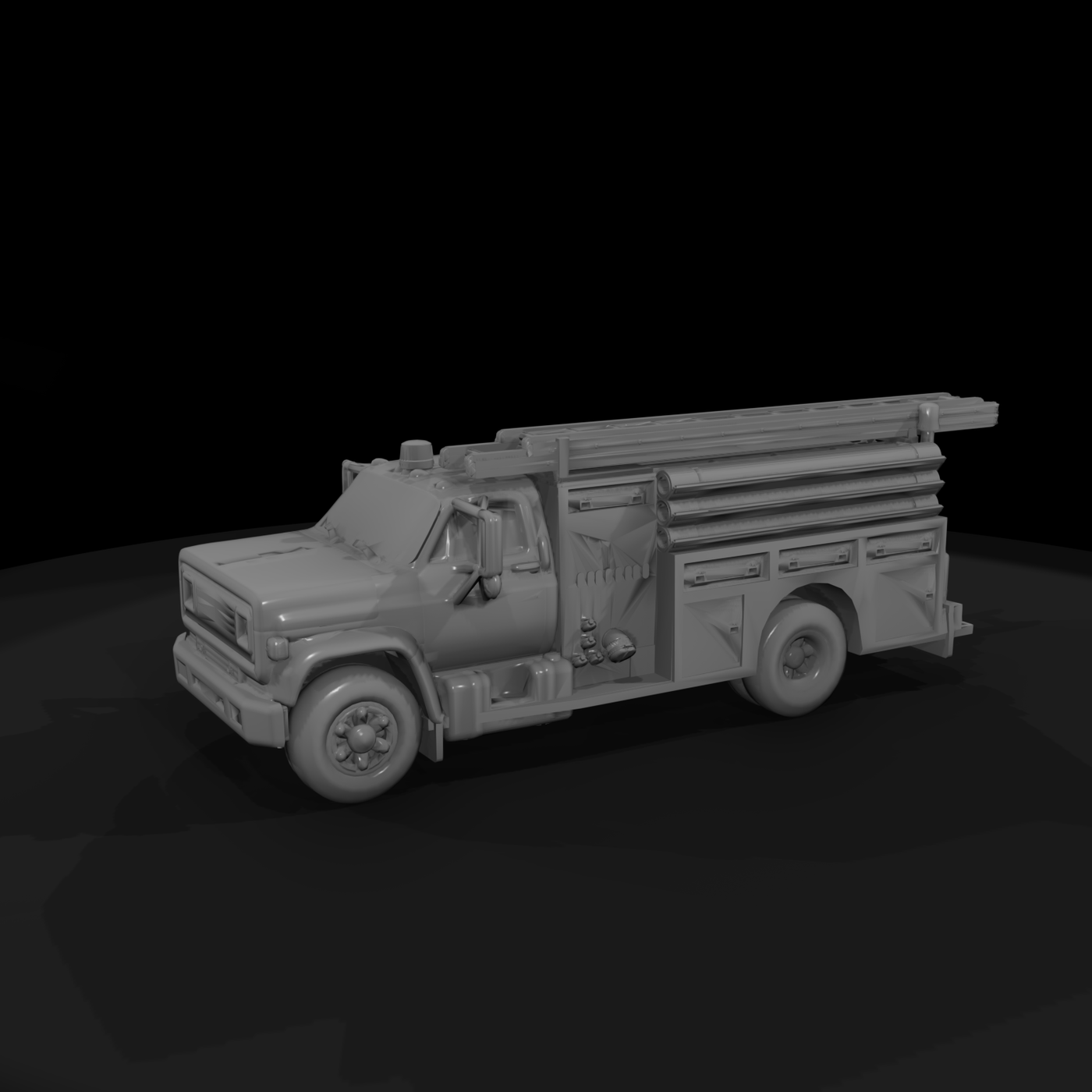 Ford C600 firetruck mesh