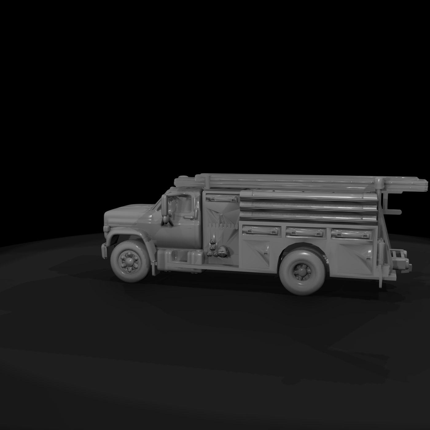 Ford C600 firetruck mesh