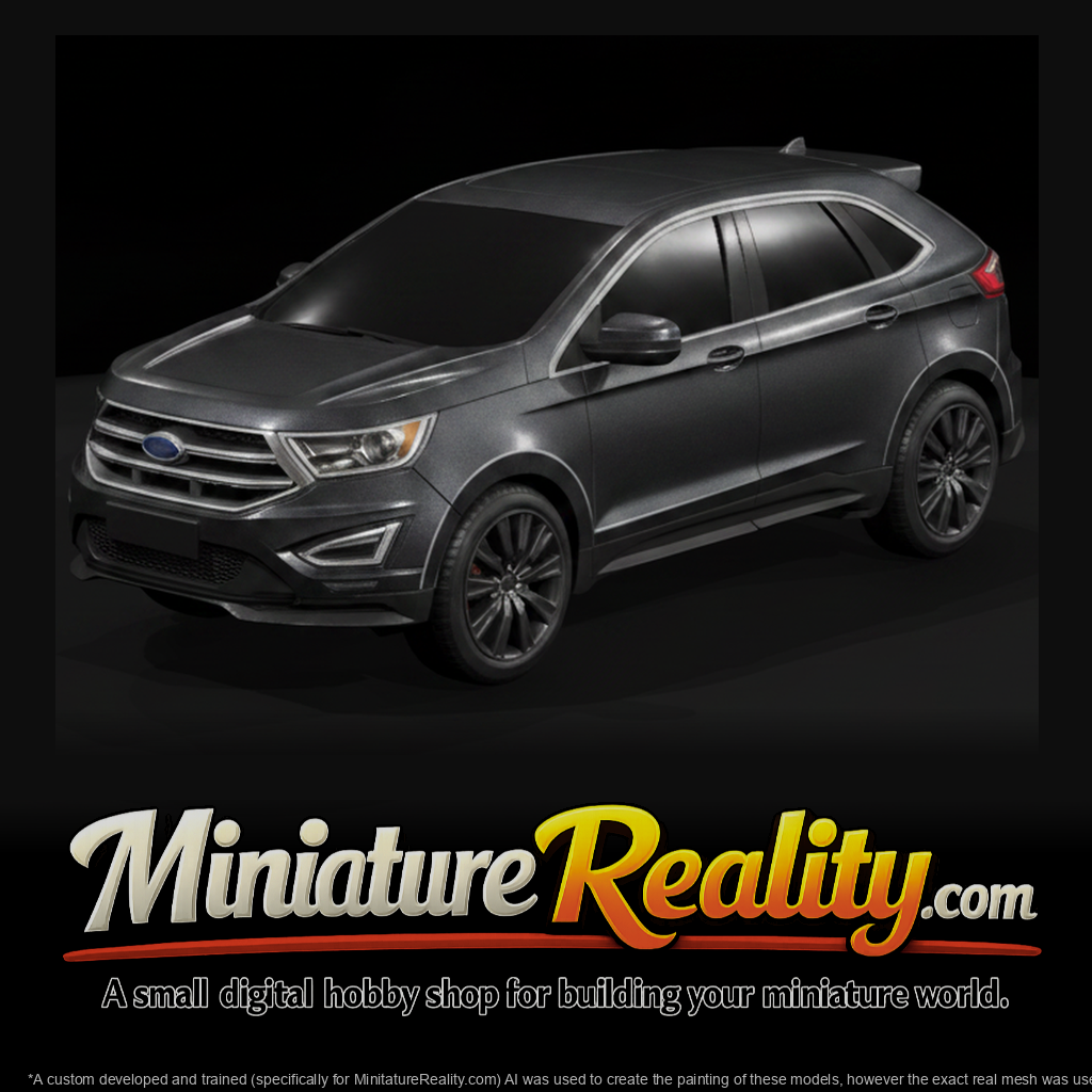 Ford Edge–Style Compact SUV — Shell miniature, three-quarter view