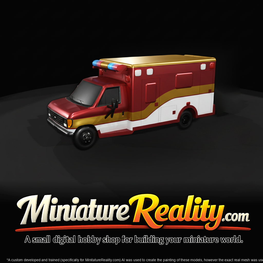 Ford F-250 Box Ambulance Miniature