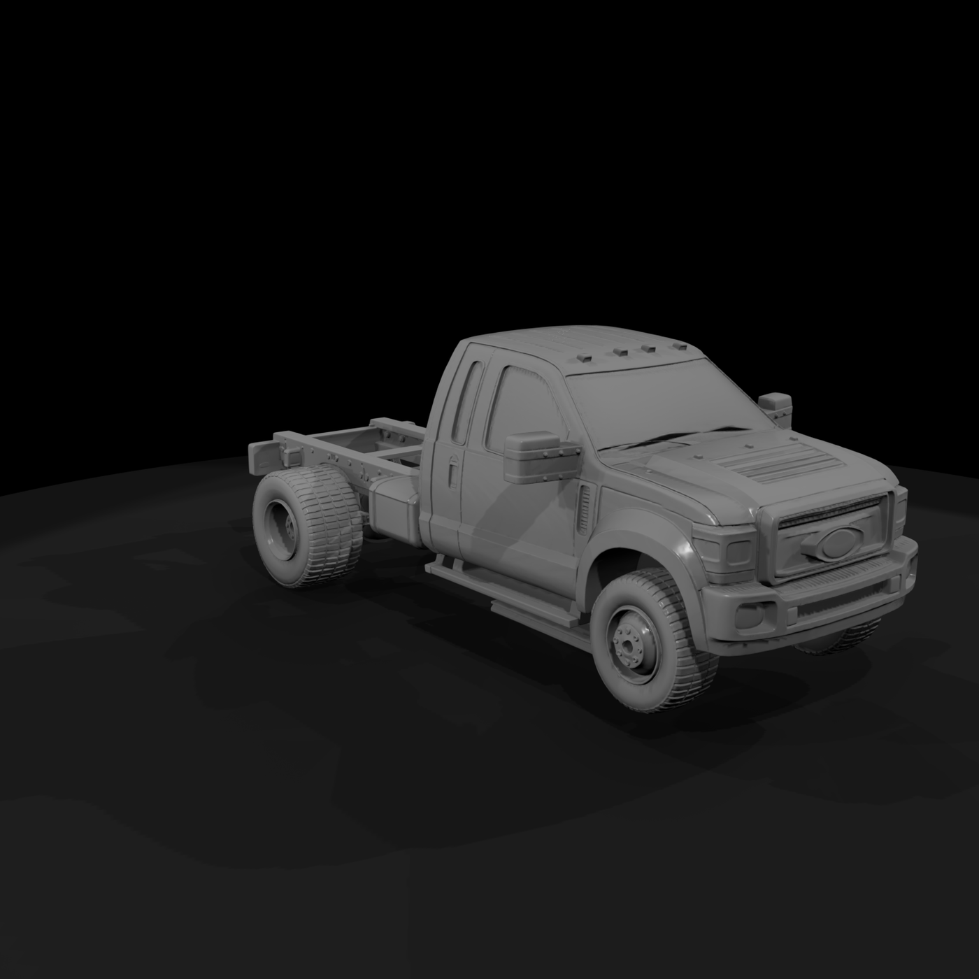 Ford Heavy-Duty Pickup Chassis — Scale Model