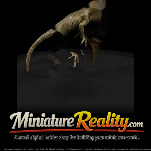 Frilled Lizard Figurine — Detailed Miniature
