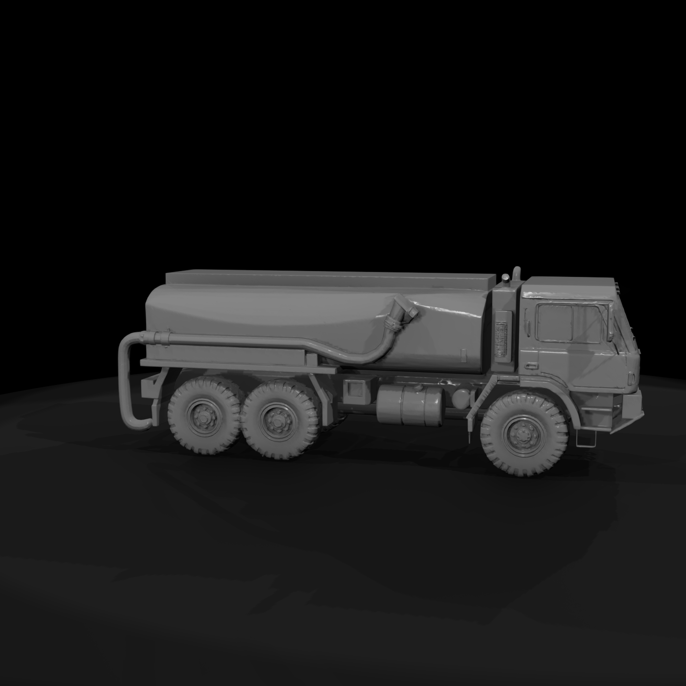 Fuel Tanker Truck — 3D Printable Miniature