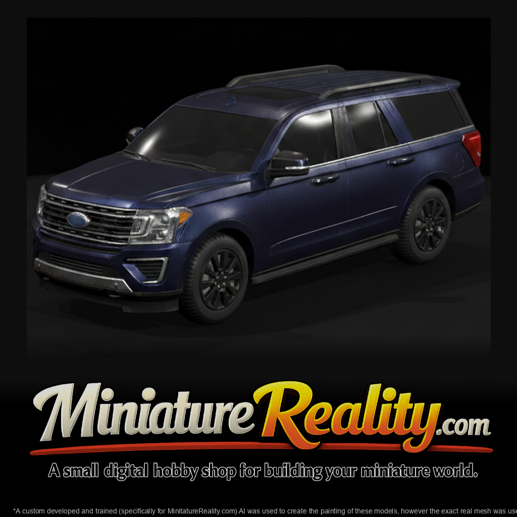 Full size suv miniature, three-quarter view