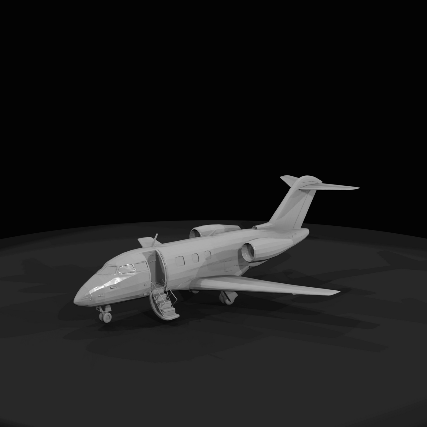 Generic Bombardier Challenger 600 With Full Interior And Cockpit (estimated)