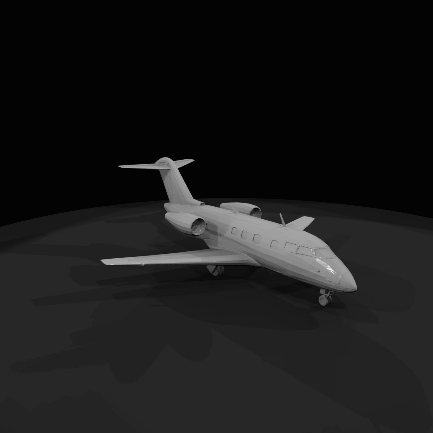 Generic Bombardier Challenger 600 With Full Interior And Cockpit (estimated)