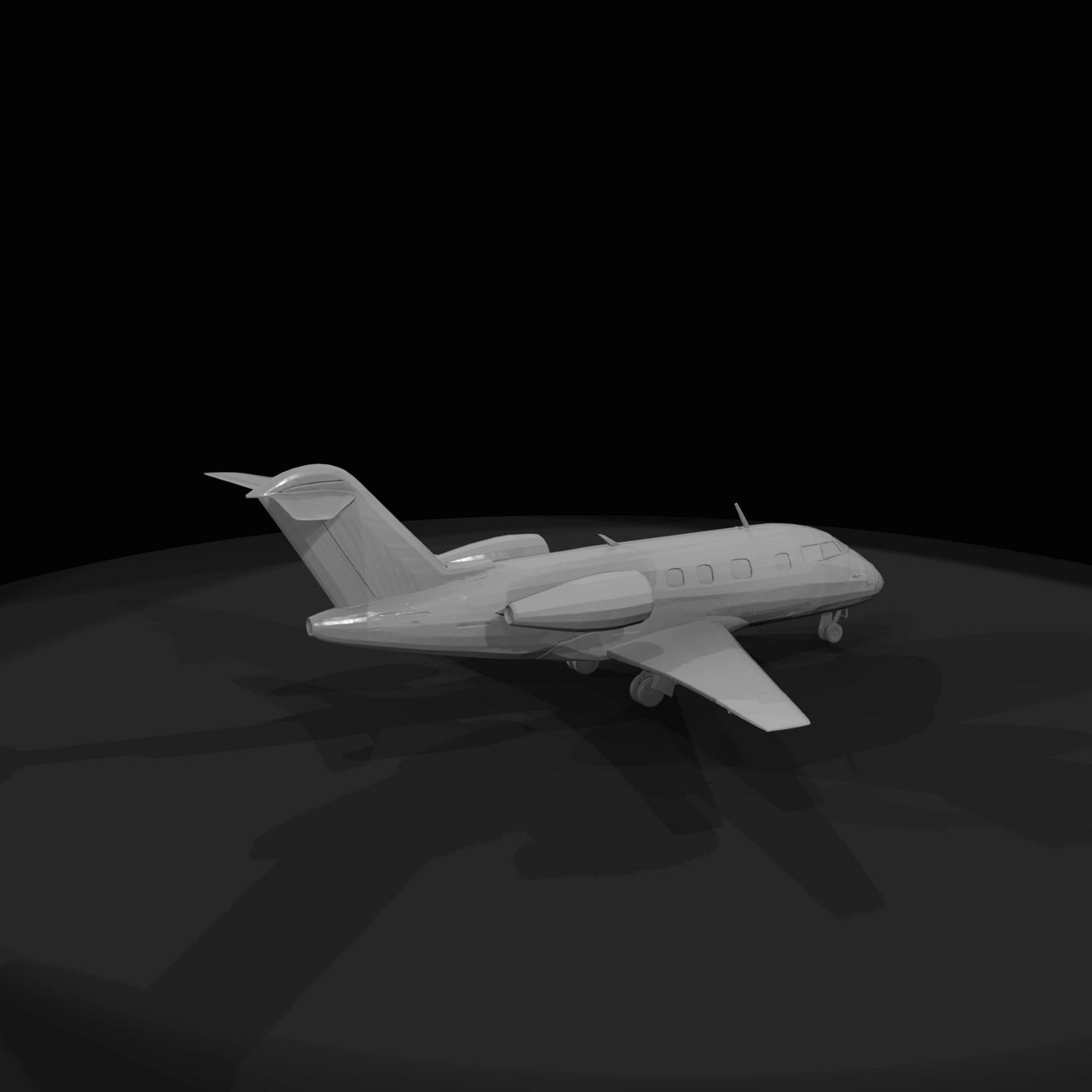 Generic Bombardier Challenger 600 With Full Interior And Cockpit (estimated)
