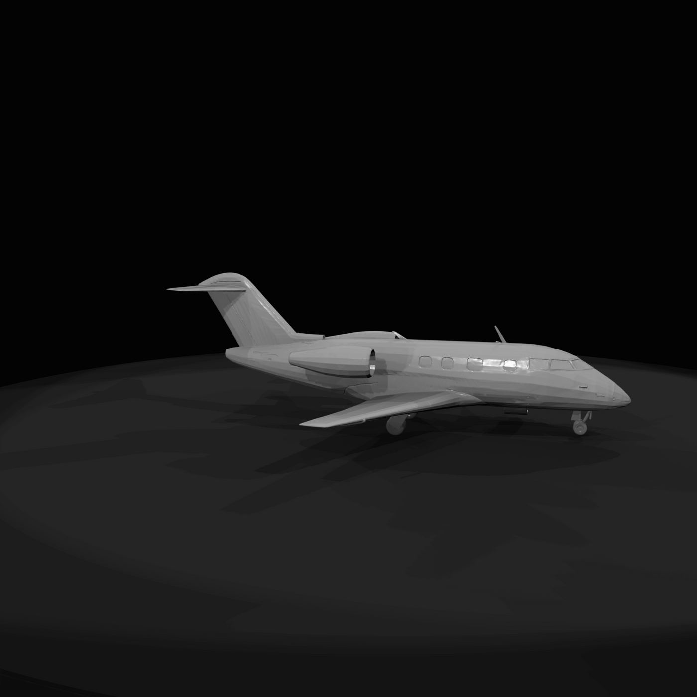 Generic Bombardier Challenger 600 With Full Interior And Cockpit (estimated)