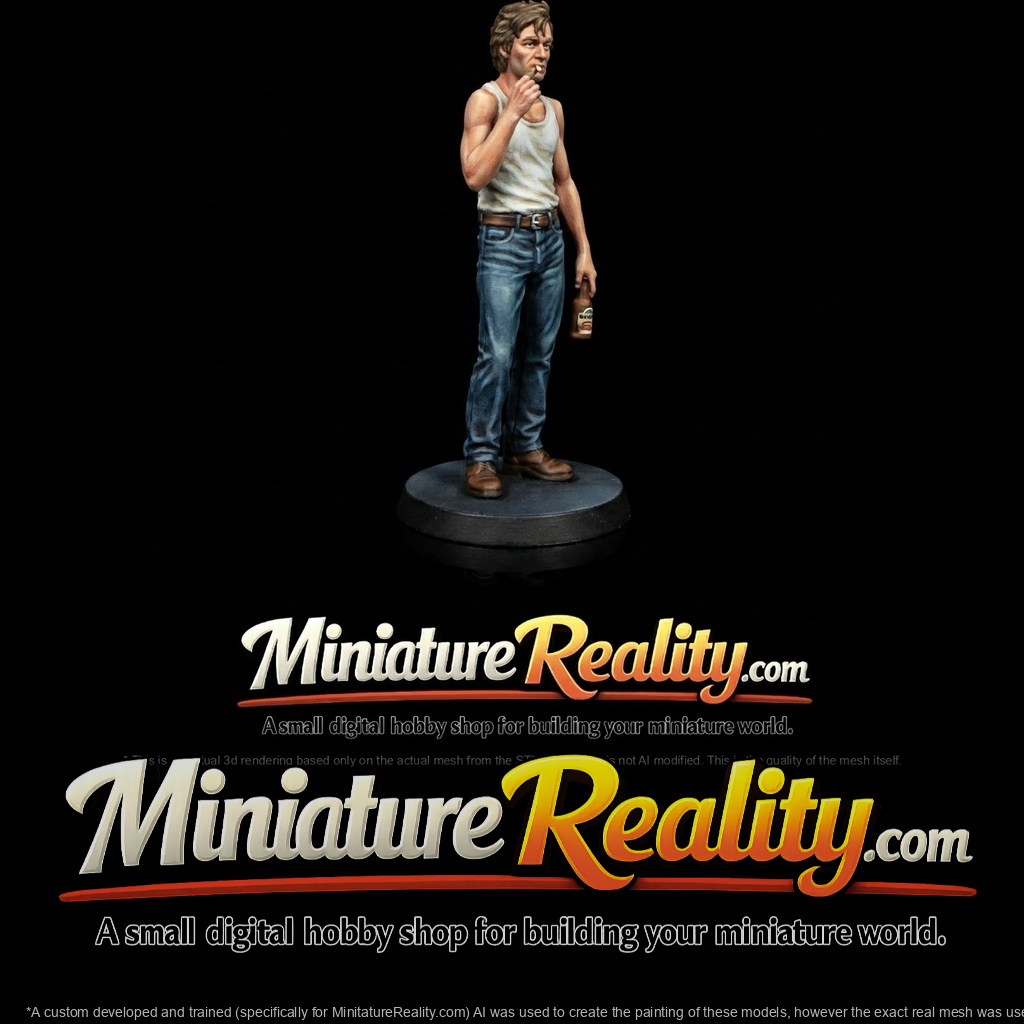 generic contemporary male civilian mini-figure (sculptural mesh)