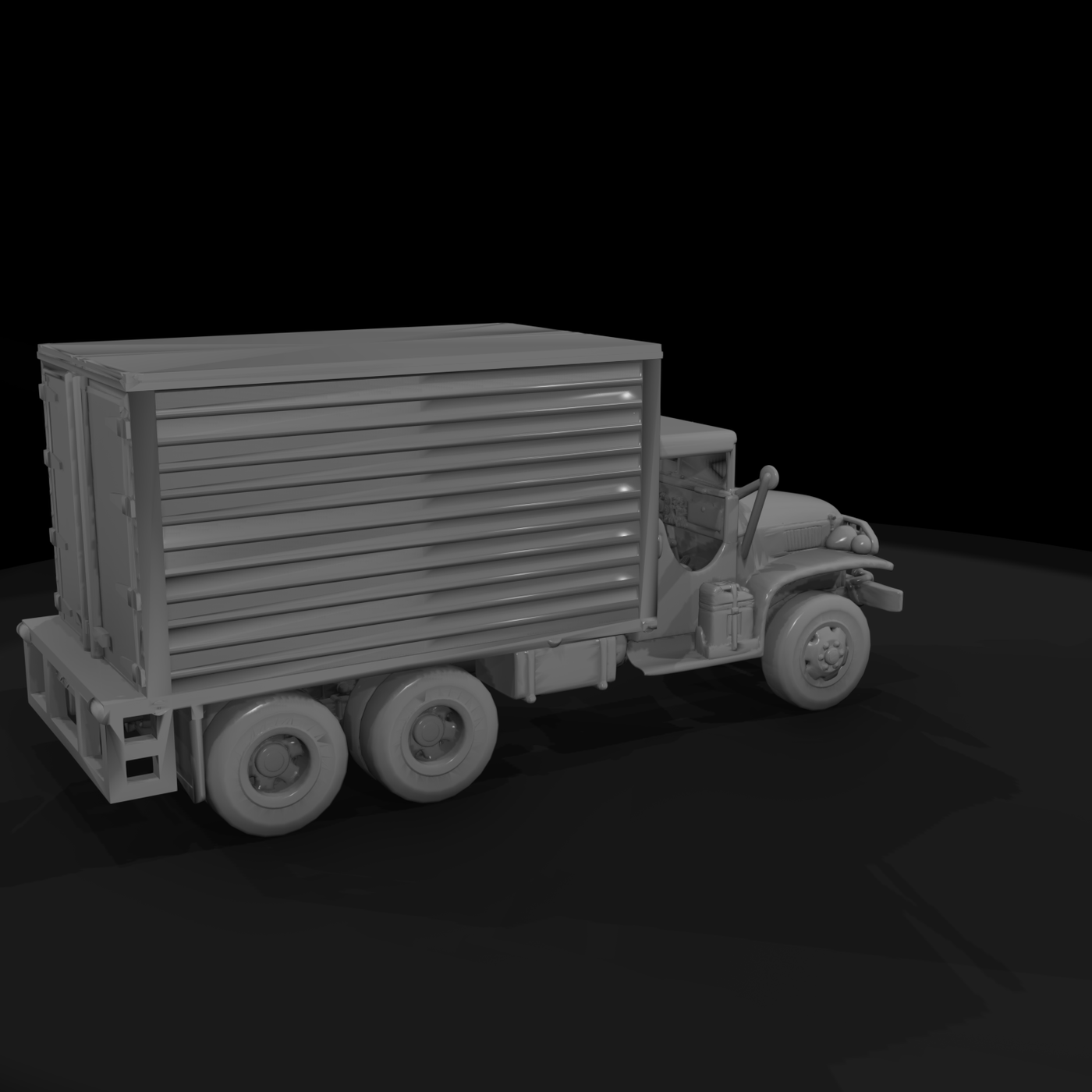GMC 353 Military box truckv2