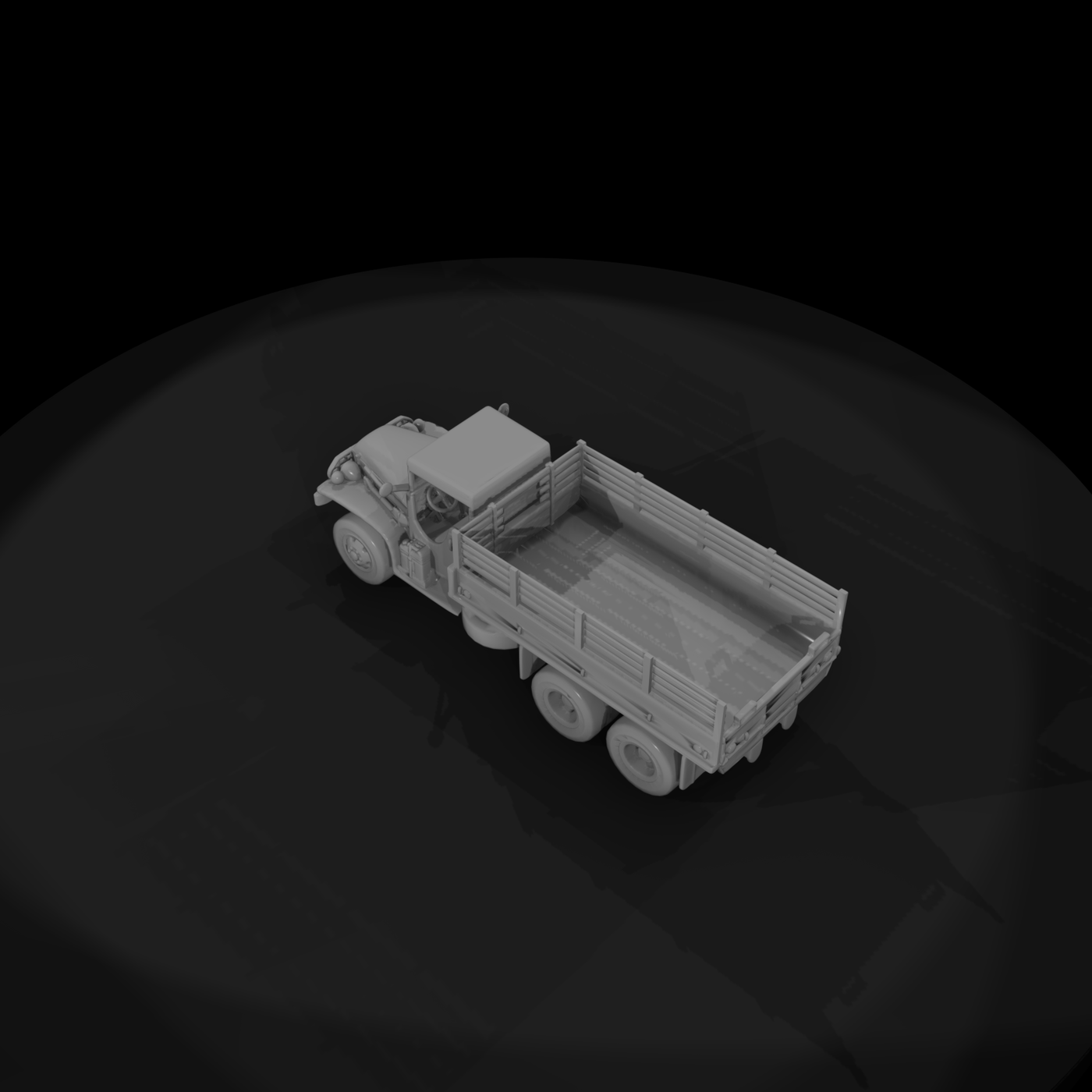 GMC 353 Military Truck open topv1