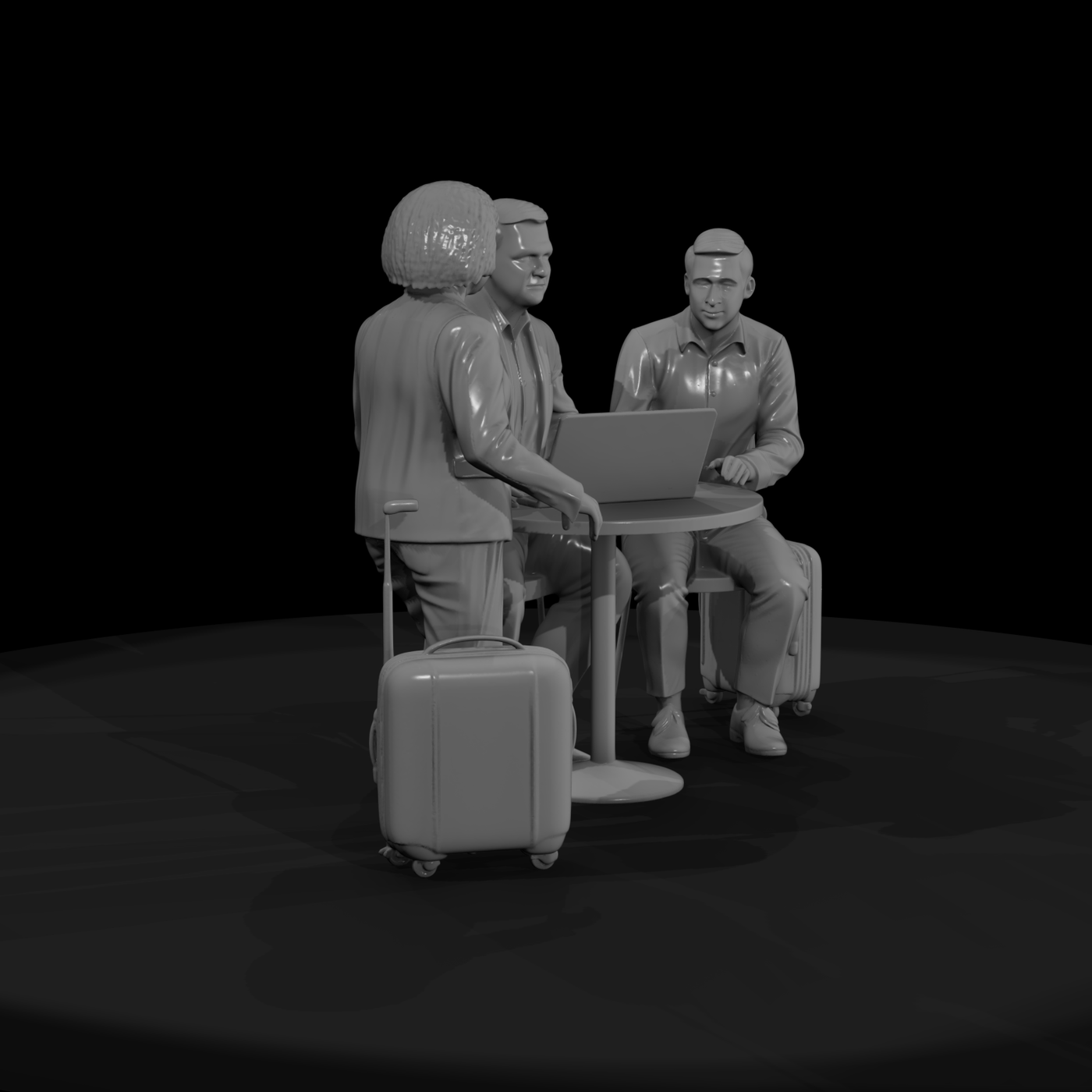 Group of Business Travelers