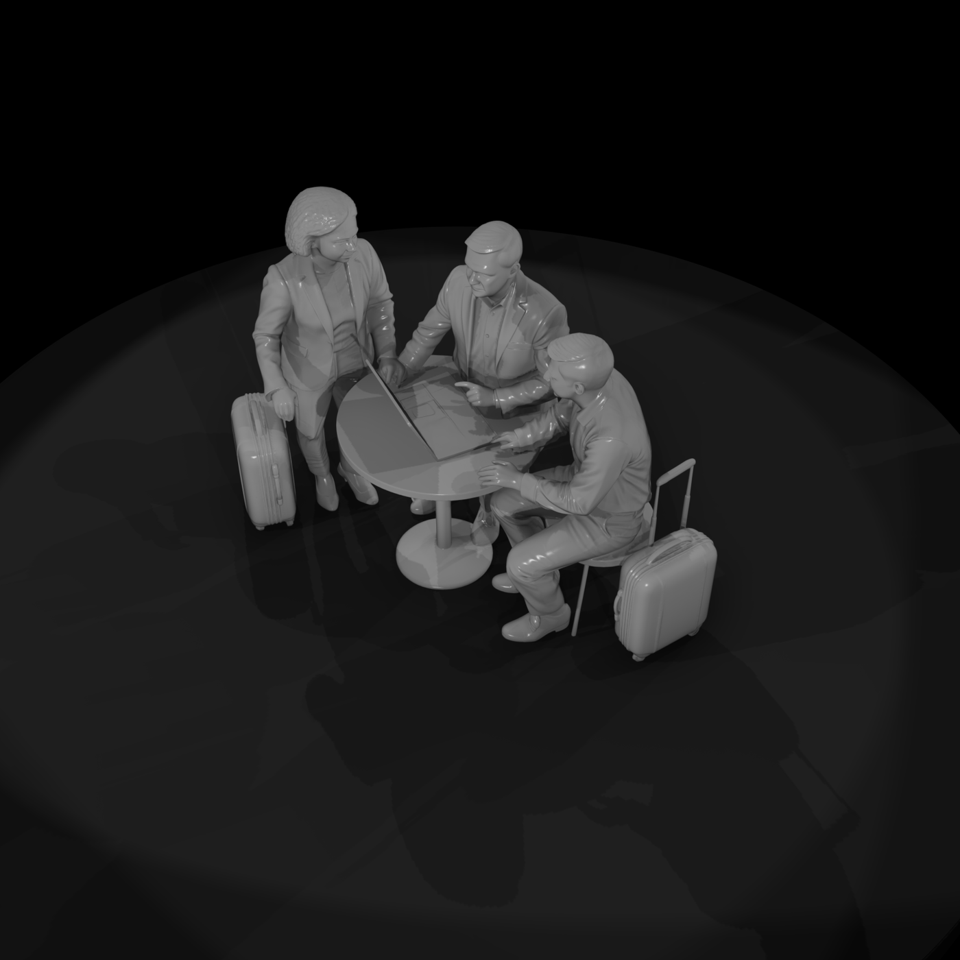 Group of Business Travelers