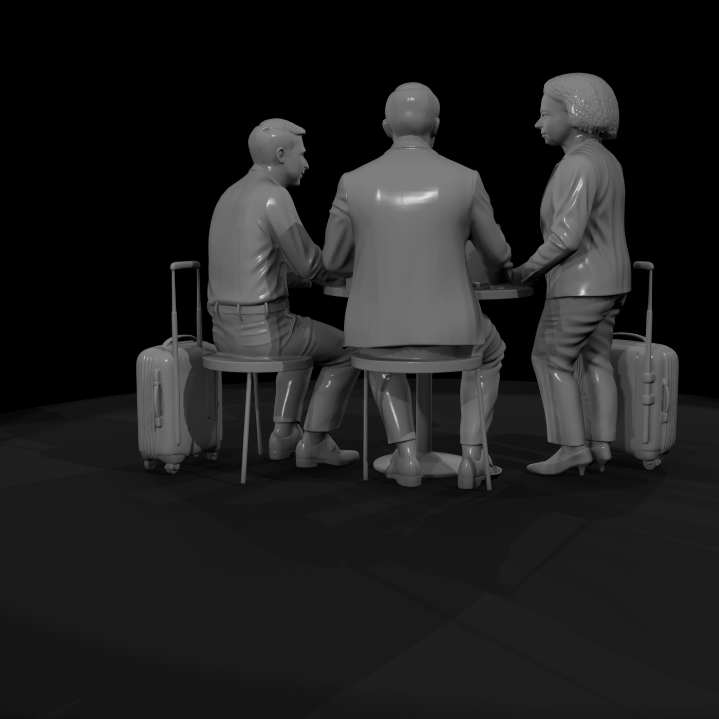 Group of Business Travelers