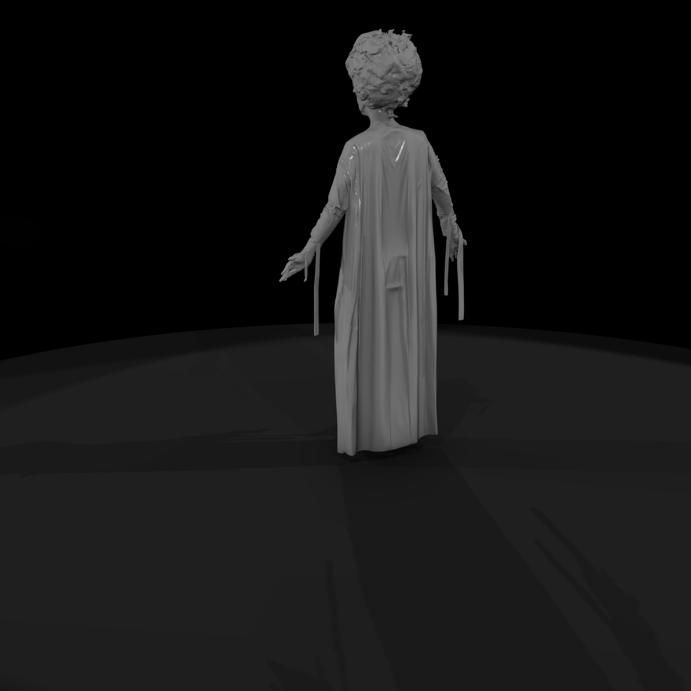 Halloween Adults white gown 3d mo