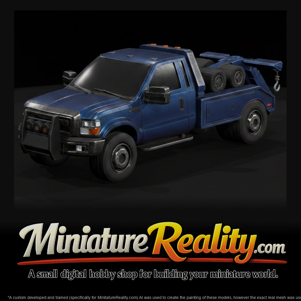 Heavy-Duty Tow Truck miniature, three-quarter view