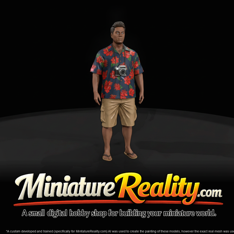Heavyset Male Truck Driver - Modern Figure