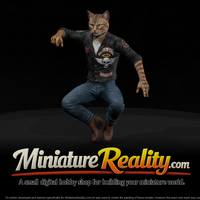 Hells Angels — Simon the Cat (Biker Cat Miniature), three-quarter view — thumbnail 1