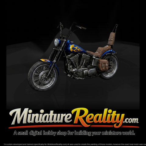 1980s Shovelhead Chopper Motorcycle