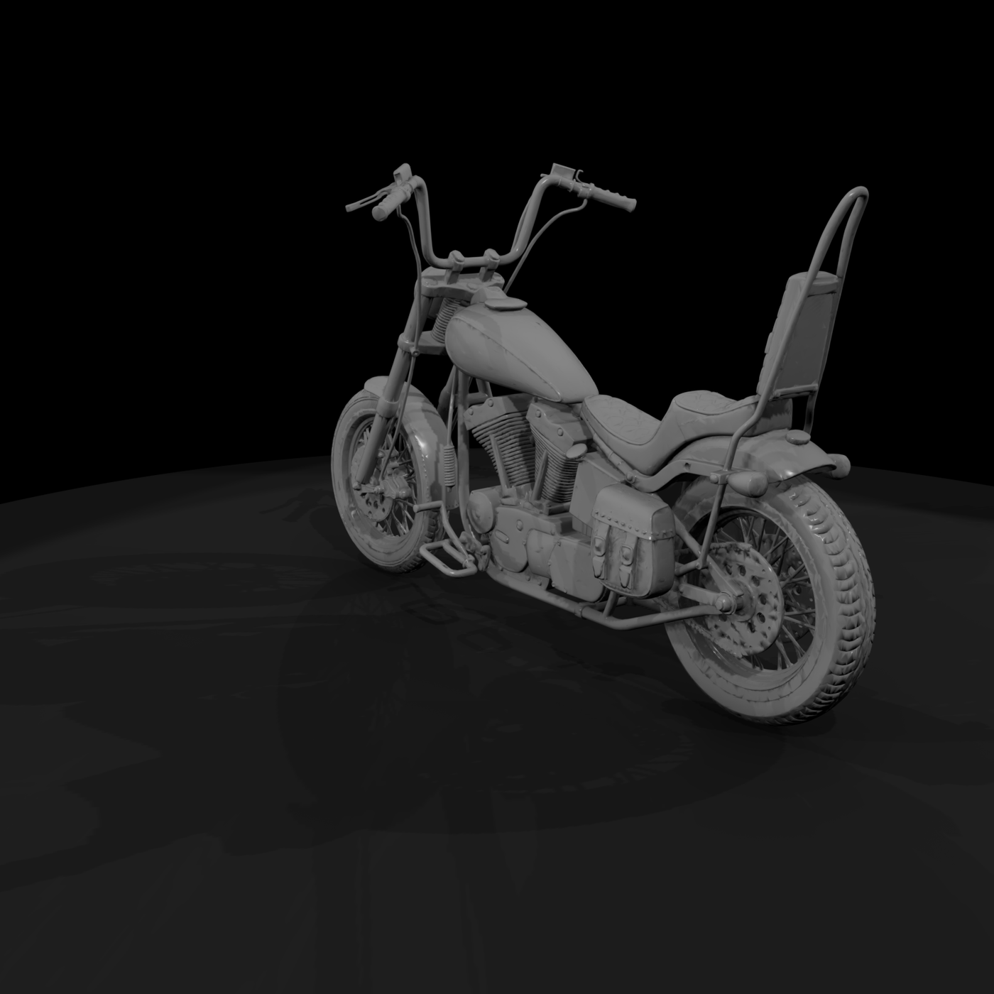 1980s Shovelhead Chopper Motorcycle