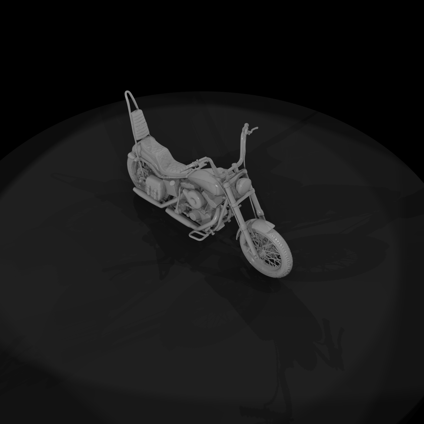 1980s Shovelhead Chopper Motorcycle