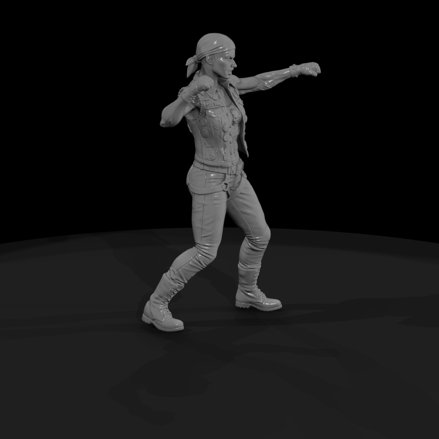 Tanya 'Bones' 1980s Biker Figure