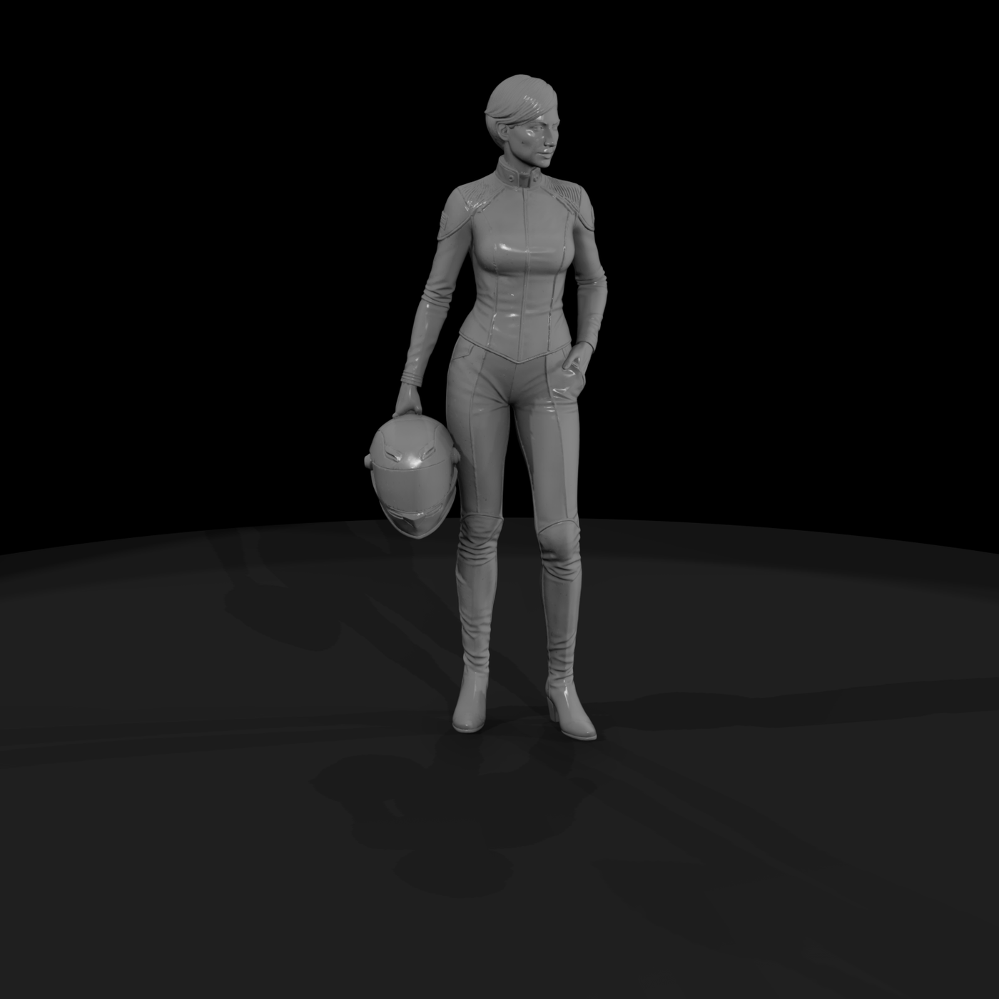 Vivienne 'Ghost' biker figure