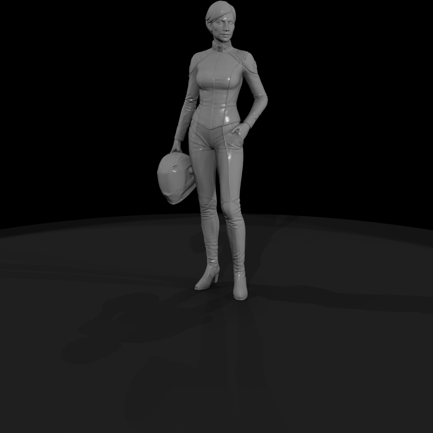 Vivienne 'Ghost' biker figure