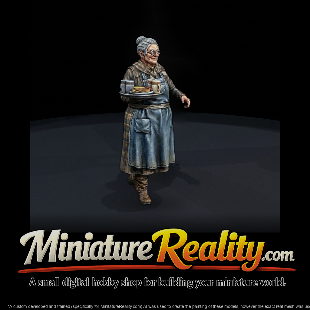 Helga 1980s Biker Matron Miniature