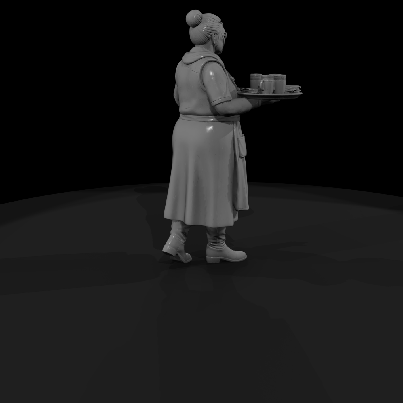 Helga 1980s Biker Matron Miniature