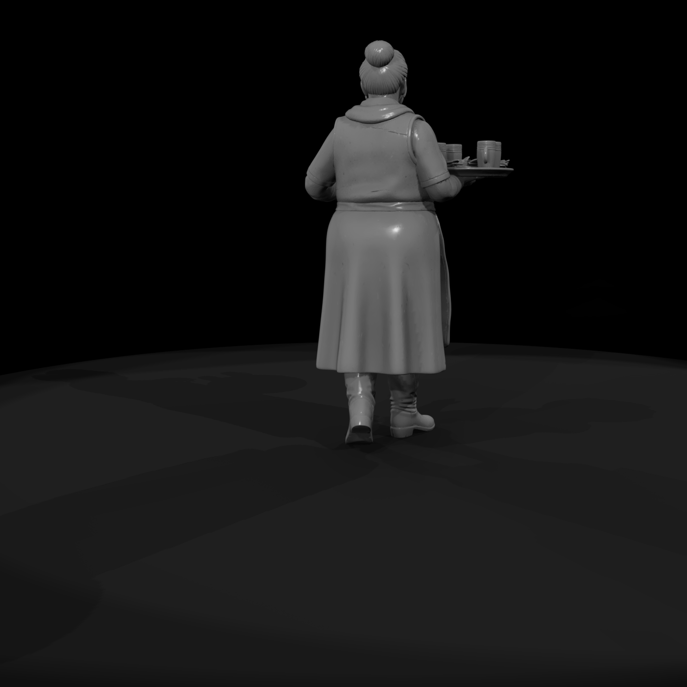 Helga 1980s Biker Matron Miniature