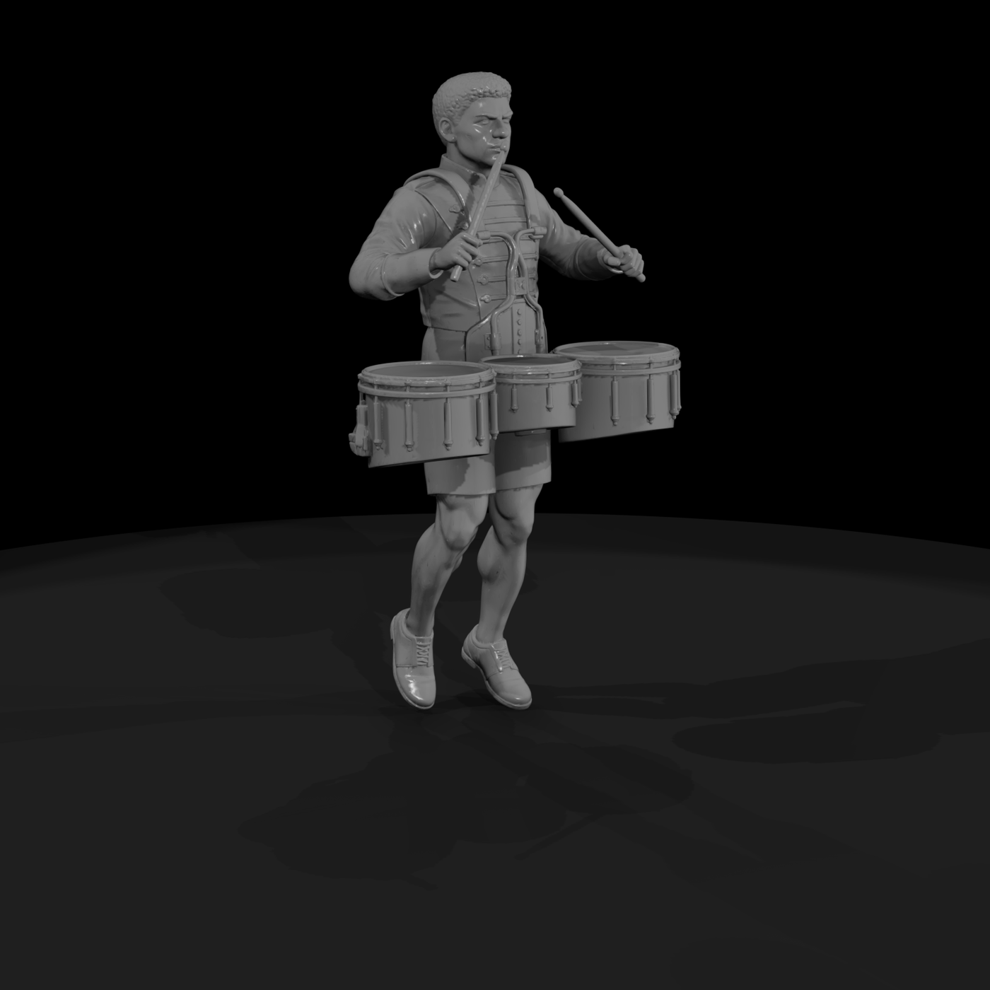 High School Tenor Drummer Figure H