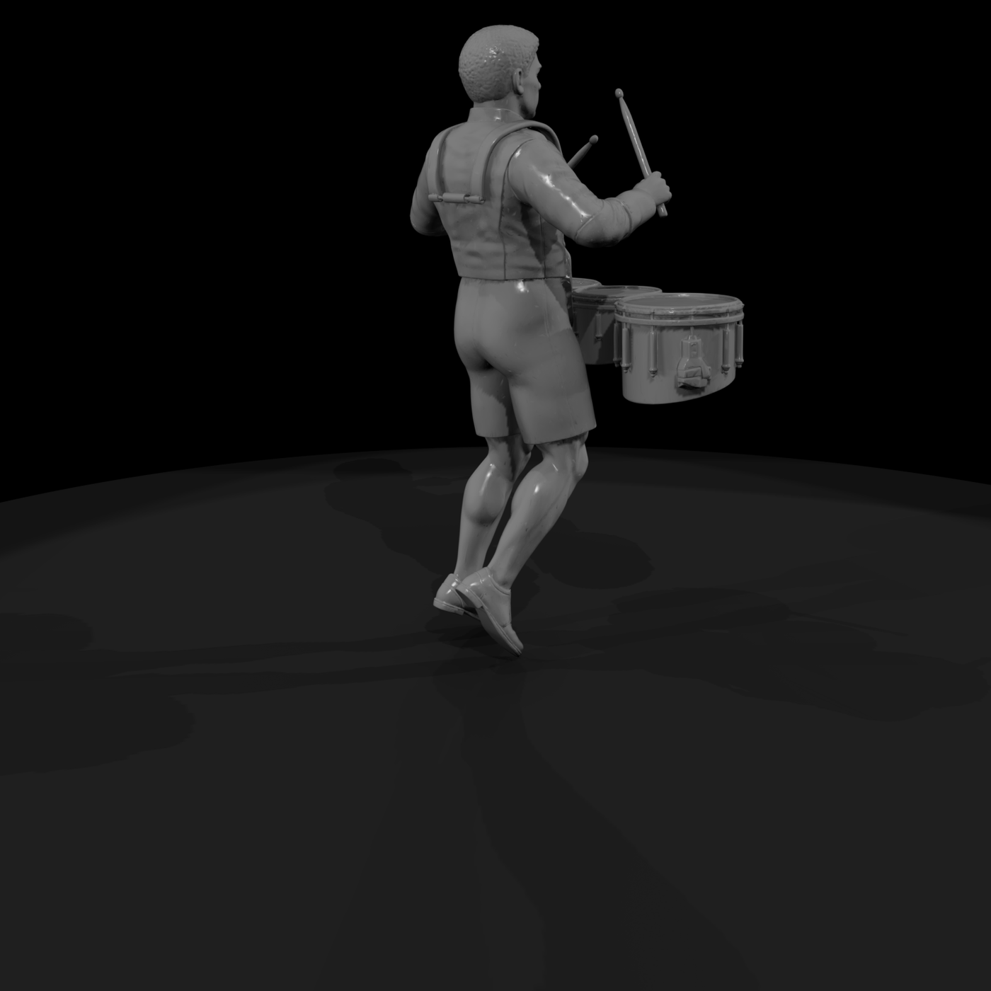 High School Tenor Drummer Figure H