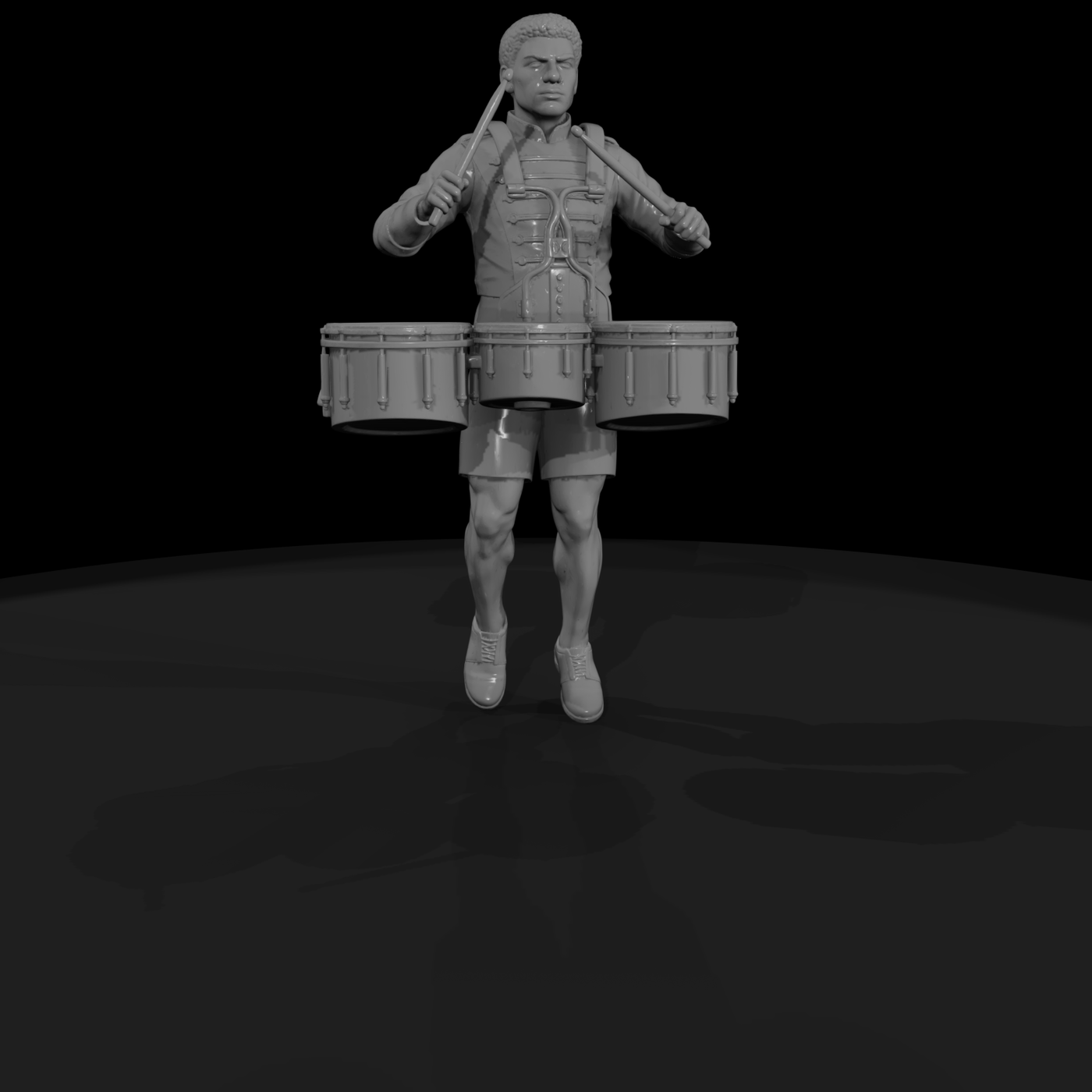 High School Tenor Drummer Figure H