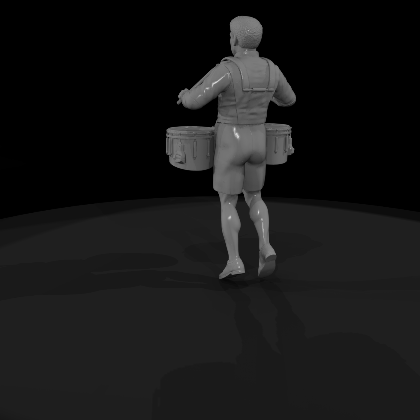 High School Tenor Drummer Figure H
