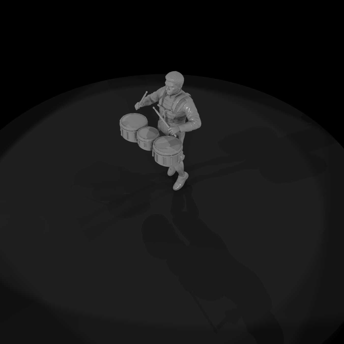 High School Tenor Drummer Figure H