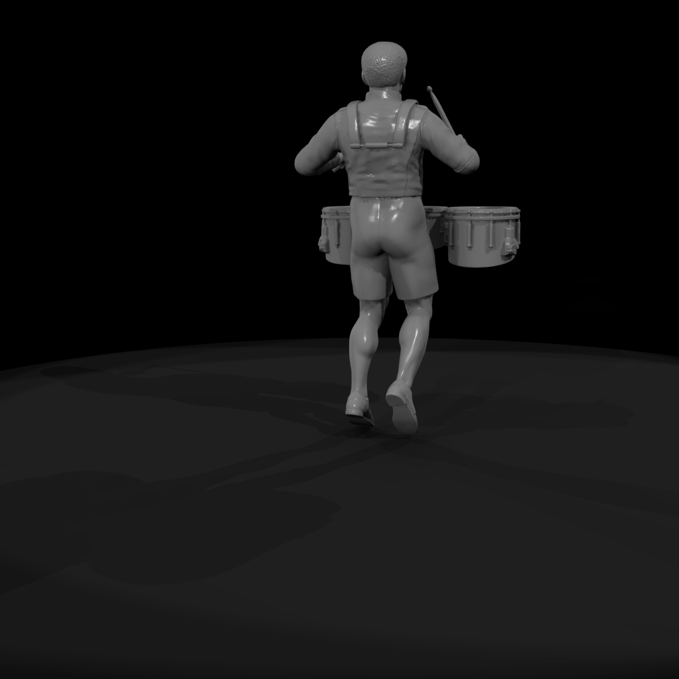 High School Tenor Drummer Figure H