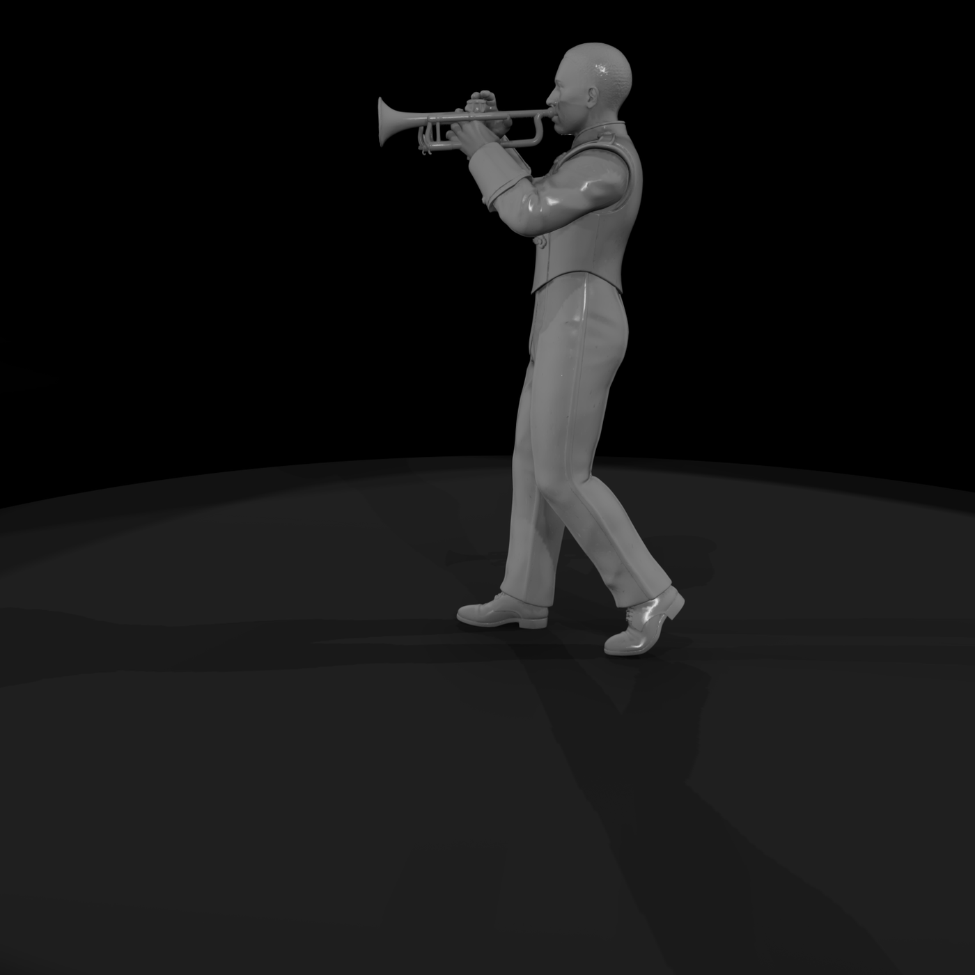 School Band Trumpet Miniature