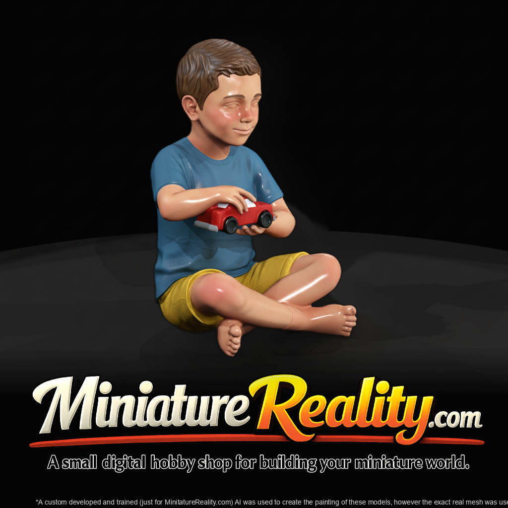 Hispanic Boy Miniature — Child Figure & Models