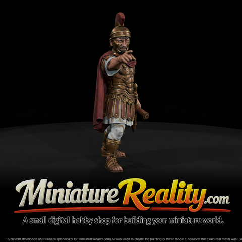 Historical Scipio Africanus Figure, three-quarter view
