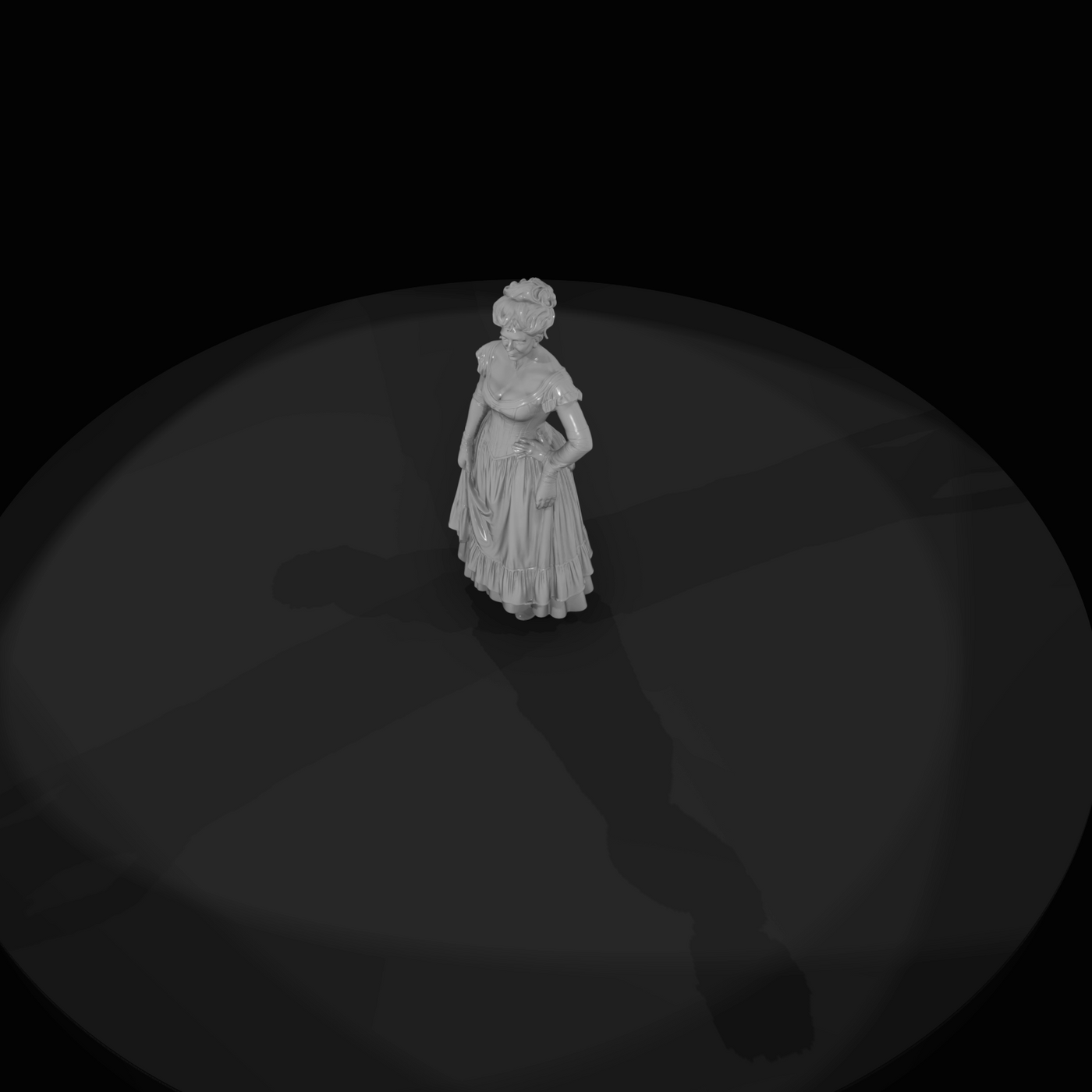 historical dress 3d model